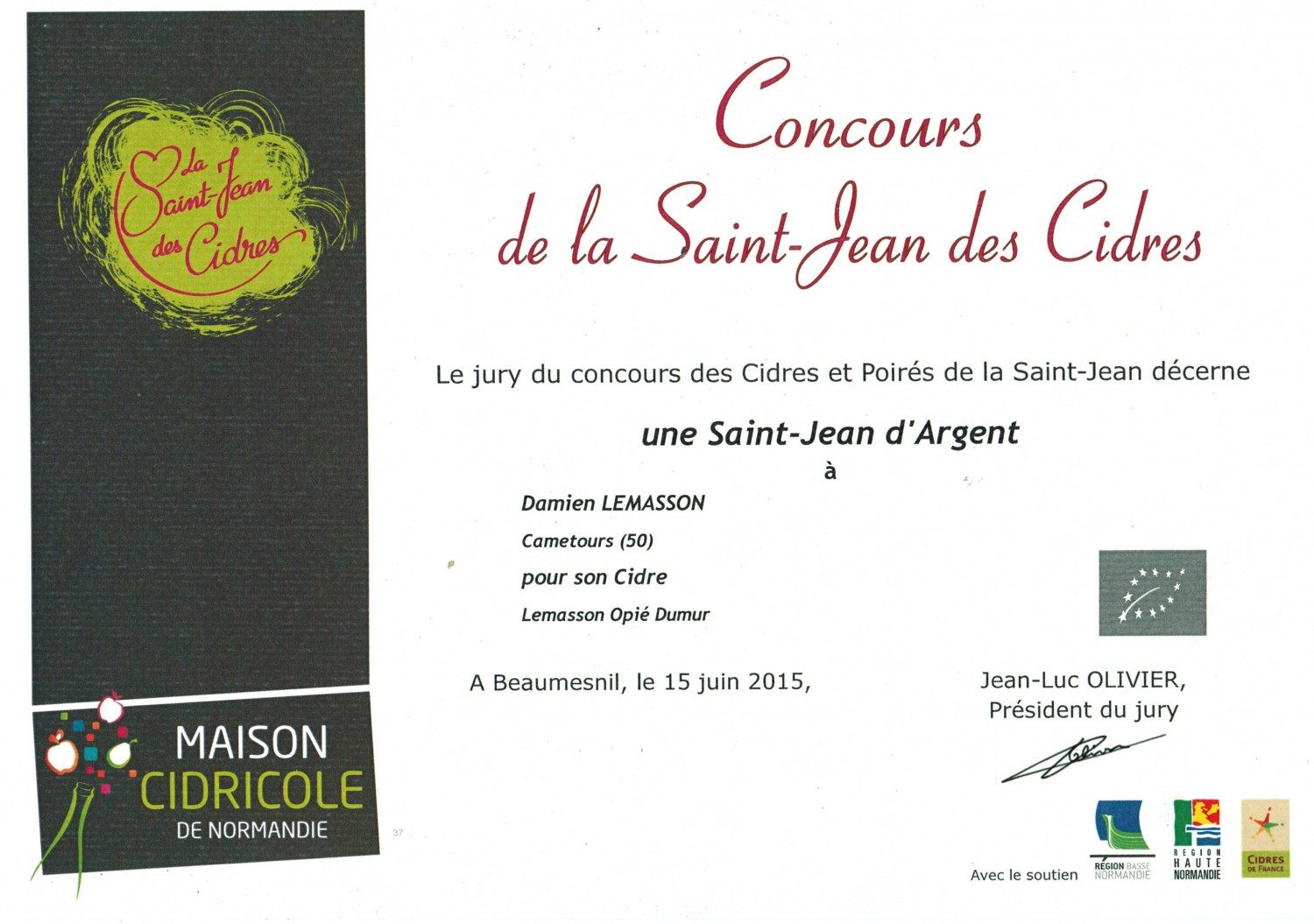 Concours St Jean des Cidres