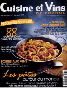 Cusine et Vins de France-sept 15